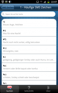 Was bedeuten diese smileys zeichen